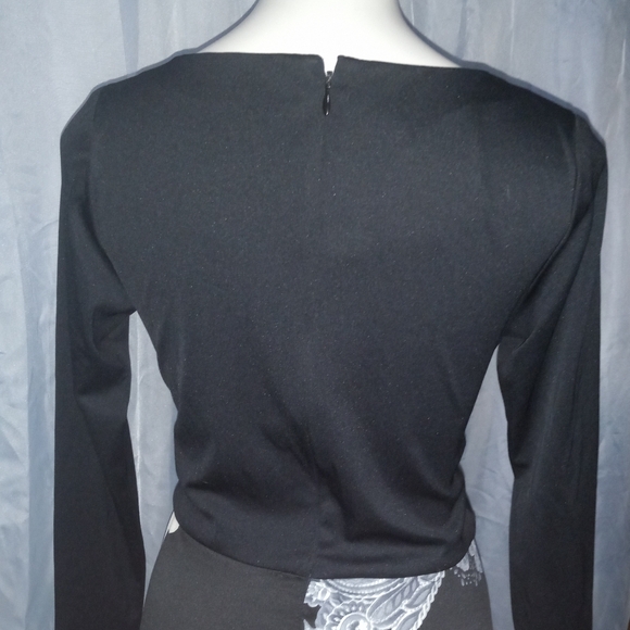 VINTAGE MAXI DRESS SOLID/FLORAL TORI RICHARD - Picture 10 of 11